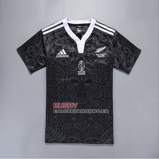 Camiseta Nueva Zelandia All Blacks Maori Rugby 100th Conmemorati